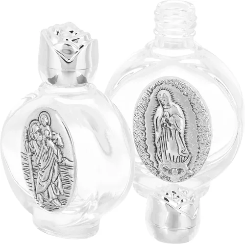 Miniatura 8 de ABOOFAN 6 unidades para aceite Jesús cristiano oro Pascua aceites tonos decoraciones contenedor agua esencial vidrio festival recargable bautismo