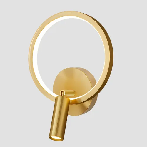 Miniatura 8 de KCO Moderno apliques de pared dorados para interiores, juego de dos apliques de pared largos para pasillo, lámpara de pared de mediados de siglo