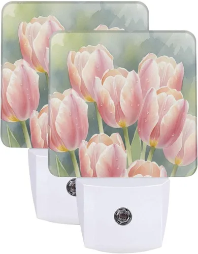Miniatura 23 de Futterya Luz nocturna LED personalizada enchufable, juego personalizado de 2 lámparas de decoración con sensor automático del atardecer al amanecer
