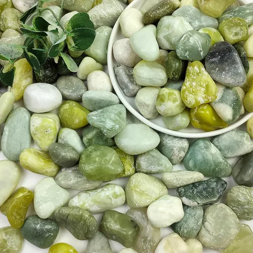 Miniatura 8 de Rocas de río negras pulidas naturales de 1-2.2 pulgadas, guijarros negros pulidos de 20 libras para paisajismo de jardín. Rocas decorativas de río