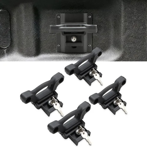 Miniatura 10 de auovo Anclajes de Amarre Compatibles con Ford F150 F250 F350 2015-2025 2026 Anclajes de Amarre para Caja de Camioneta con Placas de Soportes Grapas