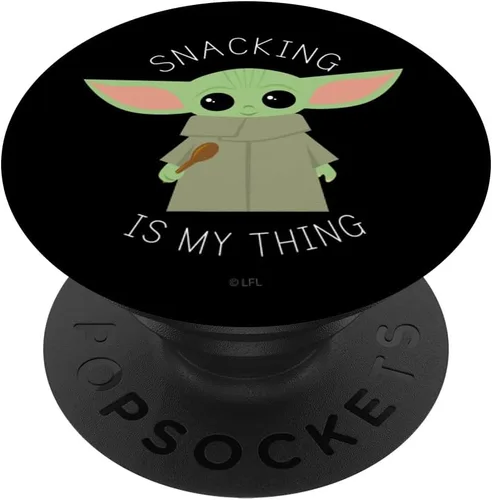 Star Wars The Mandalorian the Child Snacking is My Thing PopSockets Standard PopGrip