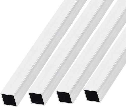 Miniatura 11 de METALLIXITY Tubo cuadrado de aluminio (0.787 in x 0.787 in x 0.059 in x 7.874 in) 4 piezas, tubo de aluminio 6063 - para muebles del hogar