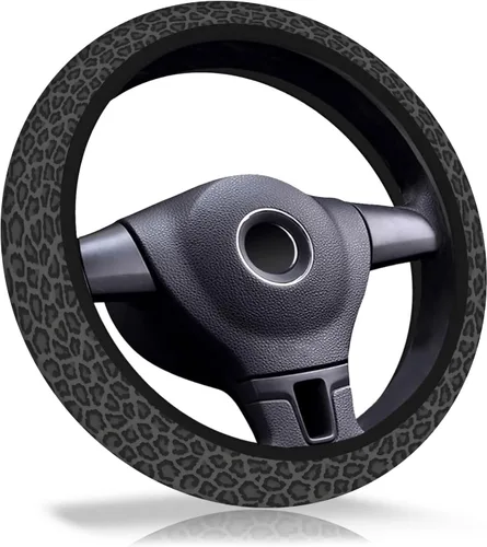 Miniatura 8 de Funda para volante de automóvil, de neopreno elástico transpirable antideslizante de 15 pulgadas, protector para volante de automóvil para mujeres