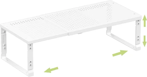 Miniatura 9 de Organizador de Estante de Metal Ajustable y de Alta Resistencia - Estante de Almacenamiento Expandible y Apilable para Despensa para Cocina, Baño