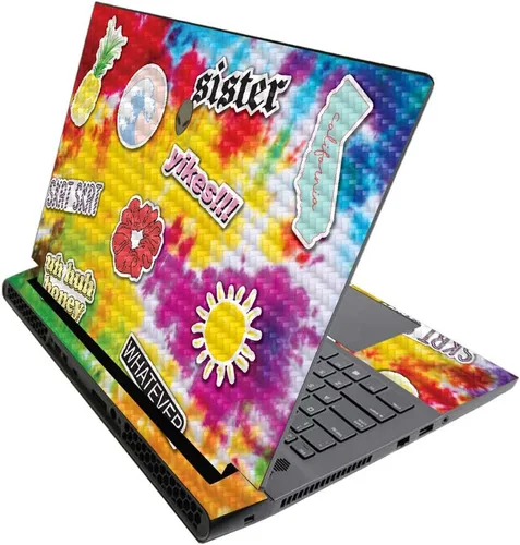 Miniatura 625 de MightySkins - Skin brillante con purpurina para Alienware M17 R3 (2020) y M17 R4 (2021) - Diversión de los años 90 Acabado duradero con purpurina