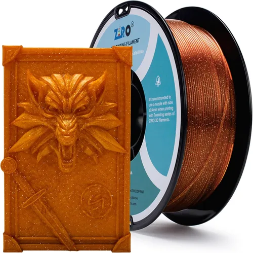 Miniatura 10 de ZIRO - Filamento para impresora 3D, 1.75mm de polilactida brillante con destellos, Serie Camaleón, efecto brillante con destellos, carrete de 1kg