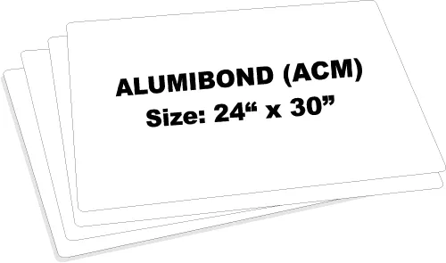 Miniatura 6 de Alumibond - Letrero de metal en blanco (paquete de 5), hecho de placa de chapa de Alumibond para crear letreros personalizados de metal o calle al