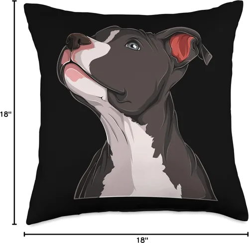 Miniatura 4 de Dogs Pitbull Pit Bull Dog Love Dog Owner American Pit Bull Pitbull Terrier - Almohada canina para cabeza de perro, 18 x 18 pulgadas, multicolor