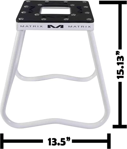 Miniatura 3 de Matrix Concepts C1M Mini soporte de tubo de acero al carbono duradero con diseño anti-roca para todoterreno, motocross y supercross, incluye paquete
