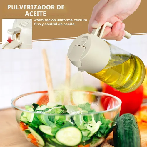 Miniatura 3 de Pulverizador de aceite para cocinar 2 piezas, dispensador de aceite 2 en 1 y rociador de aceites, utensilios de cocina - botella pulverizadora