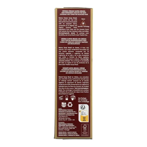 Miniatura 3 de Surya Brasil Productos Crema de Henna, Marrón Oscuro, 2.37 fl.oz