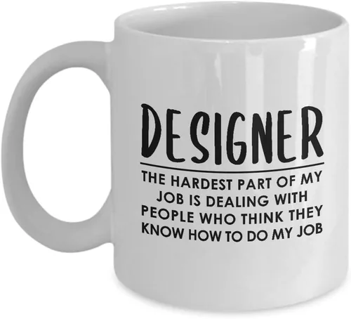 Regalos de agradecimiento para taza de café de diseñador, taza de té, desarrollador gráfico UX, artista, diseño de interiores, departamento creativo