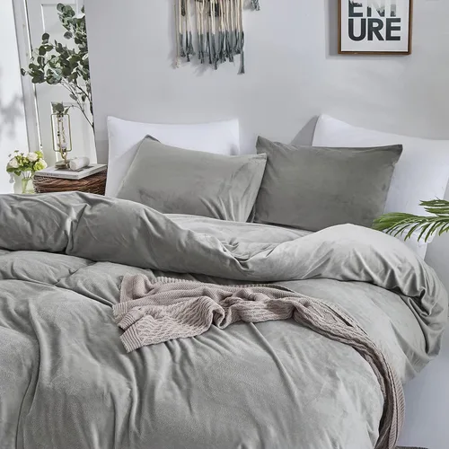 Miniatura 131 de CLOTHKNOW - Juego de edredón verde militar tamaño completo de 3 piezas, juego de ropa de cama verde oscuro, edredón suave con 2 fundas de almohada