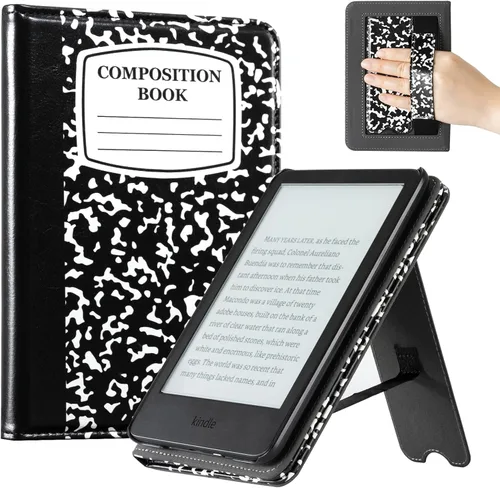 Miniatura 37 de CoBak Case for 6" E-Reader - PU Leather Smart Cover with Auto Sleep/Wake & Hand Strap