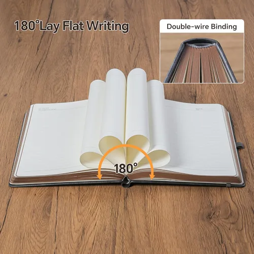 Miniatura 5 de ZXHQ Cuadernos A5 de 360 páginas rayadas con bolígrafo, diarios para mujeres y hombres, cuaderno de escritura, diseño de árbol de la vida, borde