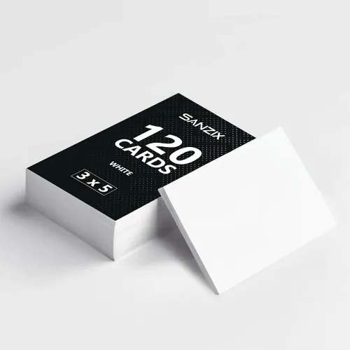 Miniatura 10 de SANZIX Paquete de 120 tarjetas de visita imprimibles en blanco de 2 x 3.5 pulgadas (blanco), cartulina pesada de 80 libras, 220 GSM, papel