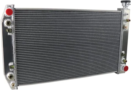 Miniatura 5 de Radiador compatible con Chevy Truck C/K 1988-1999 1500 2500 3500 5.0 5.7L V8, radiador de aluminio de rendimiento completo de 3 filas + 2