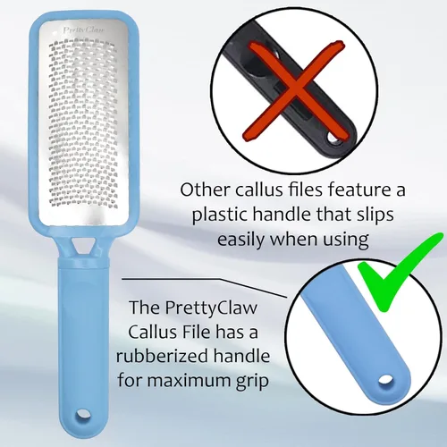 Miniatura 7 de PrettyClaw Lima de pies para el cuidado de los pies, pedicura, lima de pies profesional, herramienta de limpieza de raspadores para limar