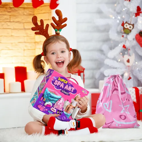 Miniatura 6 de Kit de Día de Spa para Niñas Juguete - Conjunto de Esmalte de Uñas para Regalos de Niñas 7-12 - Día de Spa de Pies para Niña para Manicuras Pedicura