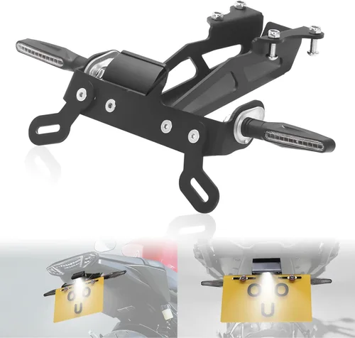 Compatible con Tracer-900 / Tracer 900 GT y MT-09 Tracer / MT09 FJ09 - Eliminador de guardabarros/soporte de placa trasera con señales de giro