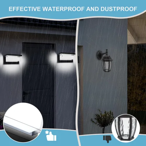 Miniatura 6 de Luces de porche al aire libre de 6000K, luz de pared LED de 18W 1800LM, accesorios de exterior modernos antioxidantes y resistentes al agua IP65