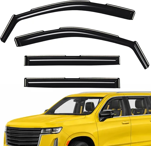Miniatura 31 de Deflectores de ventana extra duraderos en el canal, protectores de lluvia aptos para Toyota RAV4 2019-2025, viseras solares, ventilación de viento