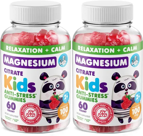 Miniatura 9 de Gomitas de magnesio para niños, sin azúcar, suplemento de gomitas de magnesio calmantes para niños, masticables calmantes de magnesio sin azúcar