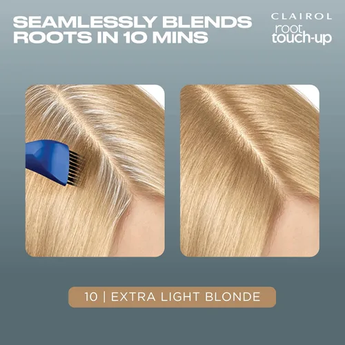 Miniatura 4 de Clairol Root Touch-Up de Nice'n Easy Tinte Permanente para el Cabello, 10 Rubio Extra Claro, Paquete de 1