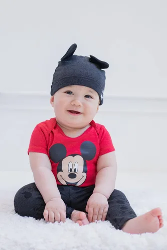 Miniatura 6 de Disney Minnie Mouse - Conjunto de 3 piezas para bebés y niñas Mix N' Match Body Pants Hat