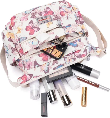 Miniatura 4 de Bolso de hombro para mujer, con múltiples bolsillos, bolso cruzado con asa superior