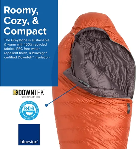 Miniatura 2 de Big Agnes Greystone Saco de dormir de momia DownTek de 0-30 grados 600