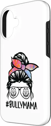 Miniatura 2 de American Bully Mom Messy Bun Hair Glasses, Bully Mama Case for iPhone 16
