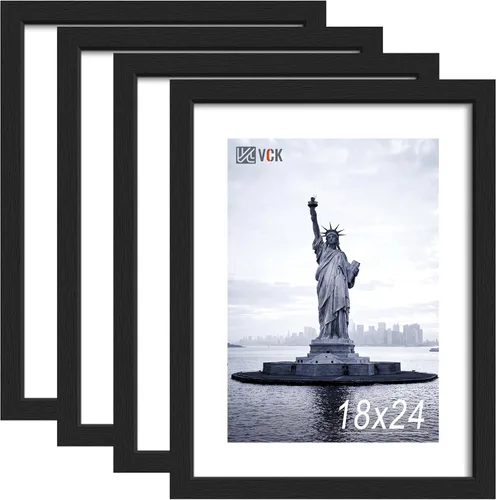 Miniatura 51 de VCK Marco de fotos de 24 x 36 pulgadas, exclusivo marco de póster grande negro para pared, galería en casa, oficina, 1 paquete