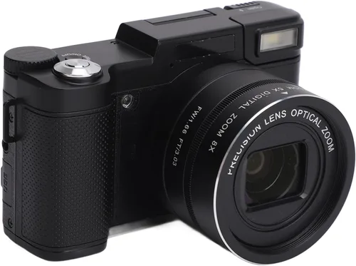 Cámara digital 4K para fotografía, enfoque automático de 48 megapíxeles, cámara de vlogging con pantalla abatible de 3 pulgadas, zoom 5X 8X, cámara