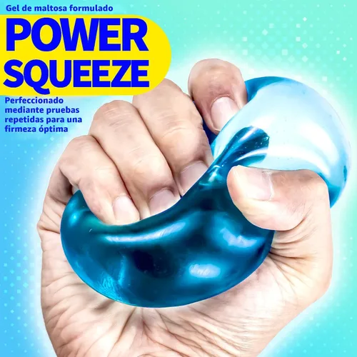 Miniatura 8 de MEGA Cube Premium - Juguete antiestrés esponjoso de gran tamaño para manos grandes y adultos, gel ultra firme para alivio del estrés y enfoque Azul