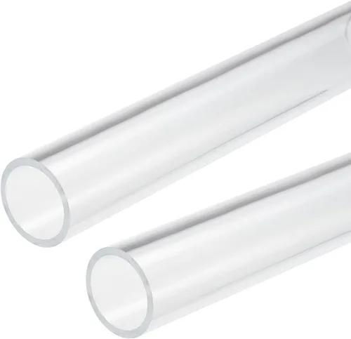 Miniatura 27 de MECCANIXITY Tubo acrílico transparente rígido redondo tubo 0.472 in (1/2") ID 15mm (0.6") OD 10" para lámparas y linternas, sistema de refrigeración