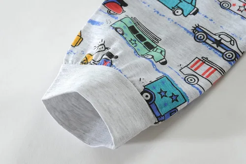 Miniatura 27 de Little Hand Pijamas para niños pequeños, Monster Truck 100% algodón, dinosaurio para niños, 2 piezas, ropa de dormir, conjuntos de ropa de dormir