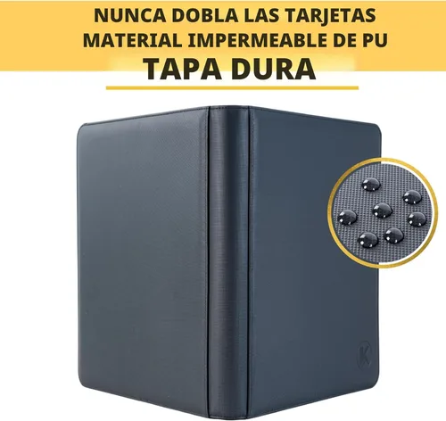 Miniatura 4 de Carpeta de más de 1000 bolsillos para tarjetas intercambiables, álbum de 16 bolsillos compatible con MTG, tarjetas deportivas y otras tarjetas Azul