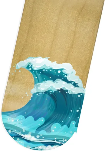 Miniatura 2 de Teak Tuning Tabla gráfica de diapasón premium, ondas, 1.339 in x 3.819 in, gráficos de transferencia de calor, forma y tamaño profesionales