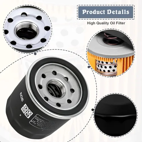 Miniatura 3 de 16097-0008 303 Filtro de aceite para Kawasaki Ninja 400 650 300 500 zx6r z650 Vulcan 900 1500 1700 2000 800 650 750 Versys 650 X300 1000 w800