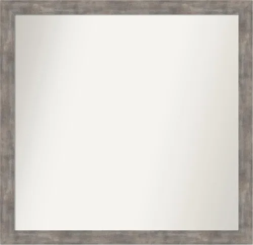 Miniatura 228 de Amanti Art Silver Bathroom Mirror for Over Sink, 24x49 Custom Made Marred Pewter Rectangle Vanity Mirror, Oversize Casual Wood Frame, Hangs Estaño