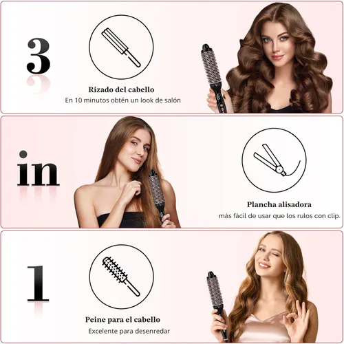 Miniatura 6 de Ufree Rizador pequeño de 3/8 pulgadas, 9 ajustes de temperatura para cabello largo y corto, rizador de cerámica de barril pequeño con pantalla LCD
