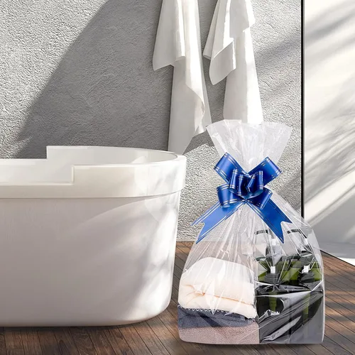 Miniatura 6 de Awpeye Paquete de 20 bolsas transparentes de celofán grandes para regalo, 2 mil de grosor (20 x 20 pulgadas)