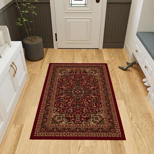Miniatura 22 de Ottomanson Alfombra de 5 x 6,6 pies para sala de estar, alfombra oriental para dormitorio - alfombra grande para piso antideslizante y duradera