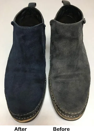 Miniatura 6 de pedag Limpiador de gamuza y restaurador de color textil, kit de limpieza y cuidado de 3 piezas para zapatos y botas, fabricado en Alemania, marrón