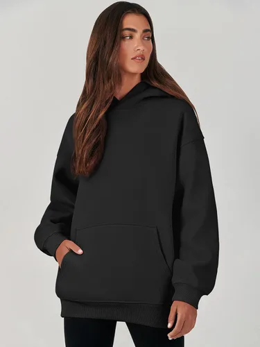 Miniatura 4 de ANRABESS Womens Oversized Hoodies Fleece Sweatshirts Long Sleeve Hooded Pullover Winter Clothes with Pocket