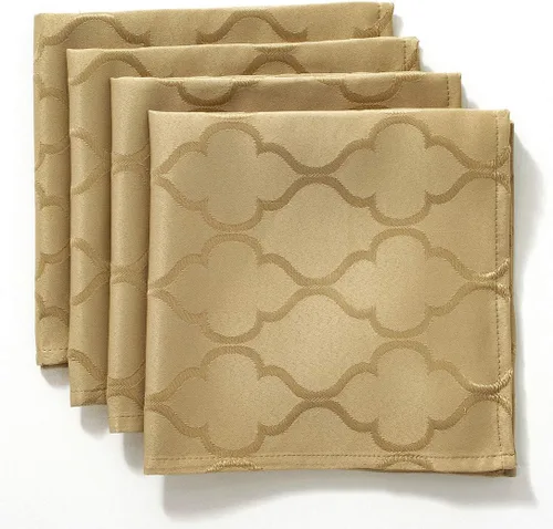 Miniatura 19 de SASTYBALE Servilletas de tela jacquard de 20 x 20 pulgadas, patrón de flores, 4 piezas, sólidas, lavables, cómodas para restaurantes, cenas