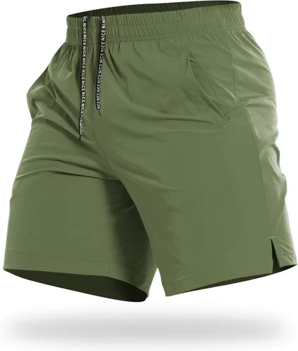 Miniatura 25 de CANGHPGIN Pantalones cortos deportivos de entrenamiento para hombre de 7 pulgadas / 5 pulgadas, de secado rápido, pantalones cortos de correr