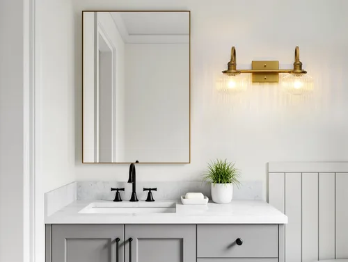 Miniatura 3 de Aplique de pared de vidrio de 2 luces con pantalla de globo a rayas transparentes, lámpara de pared de latón envejecido industrial para sala